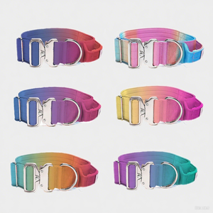 <span class=keywords><strong>Collar</strong></span> de entrenamiento para perros grande personalizado y juego de correas de neopreno Material de nailon de estilo táctico moderno de lujo con accesorios de hardware - Product Image 1