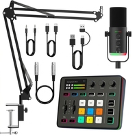 Microphone de podcast avec bras articulé réglable pour la réduction du bruit et la capture sonore, idéal pour les vlogs et les enregistrements en direct