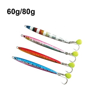 Señuelo de Pesca Luminoso UV de Metal, 60g 80g, para Lubina, Pesca en Río y Lago, Jigging desde Barco - Product Image 1
