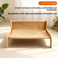 Grande planche à gratter durable pour chat avec transat intégré, utilisable toute l'année, lit pour chat, canapé et hamac