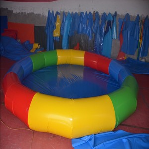 Piscina Gonfiabile Bianca a Doppio Strato, Grande Piscina Gonfiabile Pieghevole per Bambini, Vasca di Palline per Feste in Giardino e Giochi all'Aperto - Product Image 5