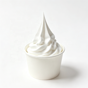 Modèle de coupe de crème glacée molle factice, ornement de crème glacée blanche artificielle, accessoire réaliste pour présentation alimentaire, tournage vidéo, en plastique PU - Product Image 2