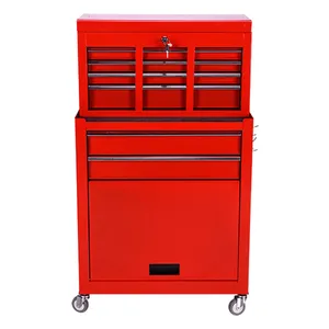 Hot-design BSCI professional combination tool box, powder coating tool box cabinet chest