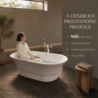 Baignoire ovale autoportante en pierre artificielle, finition haute brillance, profil latéral continu, longueur personnalisable, couleur et motif au choix, pour hôtel et maison
