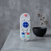 Anneau de dentition télécommande en silicone multi-textures sans BPA, jouet sensoriel pour bébé, matériau souple, soulagement de la poussée dentaire, cadeau, choix des parents