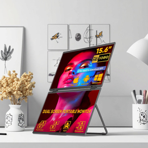 Moniteur <span class=keywords><strong>portable</strong></span> à double écran de 15,6 pouces, écran détachable, extension de moniteur pour <span class=keywords><strong>ordinateur</strong></span> <span class=keywords><strong>portable</strong></span> Plug and Play pour Windows MAC - Product Image 1