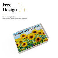 Emballage cadeau de Noël personnalisé, vernis à ongles, huile à ongles, emballage cadeau d'anniversaire pliable, laminage mat, biodégradable
