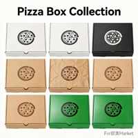 Boîtes à pizza rigides en carton ondulé écologiques HAIXING personnalisées avec impression de logo et emballage sur mesure