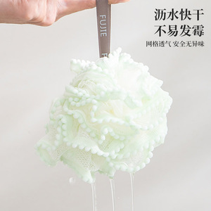 Fujie Bath <b>Sponge</b> Ball Cherry Blossom Pink Large Size Soft <b>Exfoliating</b> For Adults - Product Image 4