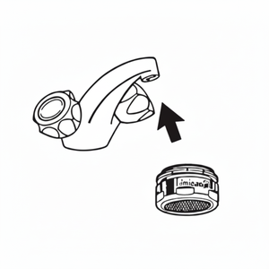 Bocsini R0006 moderno rubinetto in plastica aeratore risparmio idrico per uso bagno e cucina - Product Image 1