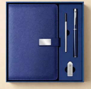 Promotional Luxury Gift Items Notebook A5 Leather Journal Customized Business Office Diary Corporate Gift Set With <b>Pen</b> - Product Image 4