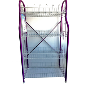 Égouttoir à vaisselle de cuisine à 4 niveaux avec support en X, cadre en fer épais, autoportant, pour le <span class=keywords><strong>rangement</strong></span> des bols et <span class=keywords><strong>assiettes</strong></span>, vente en gros - Product Image 5