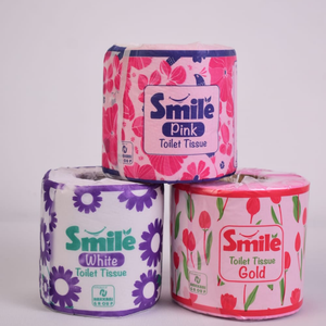 กระดาษชำระห้องน้ำสีขาว เนื้อนุ่ม ซึมซับดี แบบม้วน บรรจุภัณฑ์ลายดอกไม้สีม่วง - Product Image 6