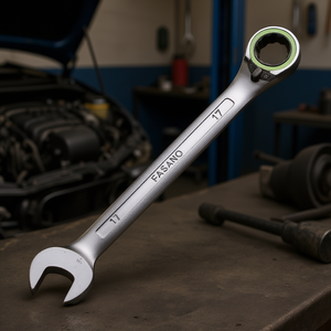 Llave combinada Fasano de 17 mm con cabezal de trinquete para reparación automotriz - Product Image 3