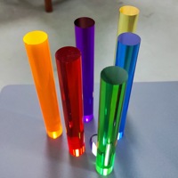 Tiges acryliques transparentes en vrac, usinage CNC OEM, pièces murales personnalisées pour guides de lumière architecturaux