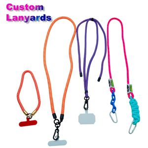 2025 Customized Designer Private Logo Nylon Small Wristlet Wrist Lanyard Strap Sublimation <b>Custom</b> <b>Keychain</b> Lanyard Short - Product Image 1