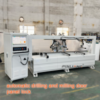 Machine de découpe automatique CNC à quatre côtés pour panneaux de porte en bois, production d'usine PINLIANG