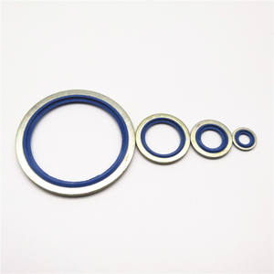 ขนาดมาตรฐานปั๊มไฮดรอลิกยาง NBR + โลหะสีฟ้าผูกมัดซีล - Product Image 3