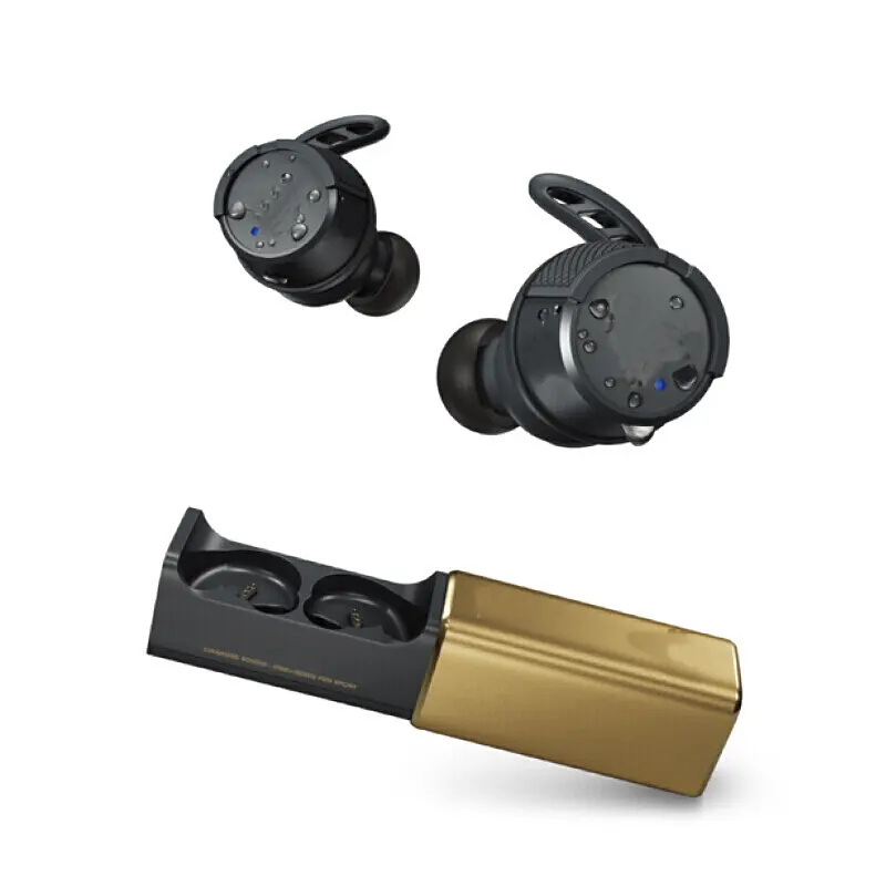 Flash Project Rock Golden Bull Earbuds TWS Sports JBI Wireless Earphones Metal Waterproof Headphones for UA Flash Project Rock