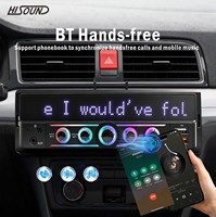 Écran d'identification de l'appelant Hot Lyric 1din Lecteur MP3 de voiture Émetteur FM Autoradio Stéréo de voiture rétro