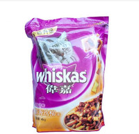 Özel 3 tarafı mühür folyo plastik torba/alüminyum folyo poli çanta whiskas gıda