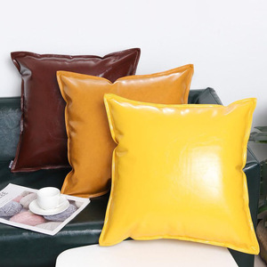 Fundas de almohada de cuero personalizadas, cojines frescos de verano, almohadas para sillas, fundas de almohada minimalistas de estilo nórdico - Product Image 1
