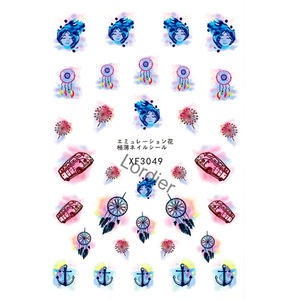 Autocollants <span class=keywords><strong>Gel</strong></span> colorés, ensemble d'autocollants de dessins animés, pour femmes, tendance, <span class=keywords><strong>2022</strong></span> - Product Image 2