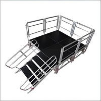 Estructura de Aluminio para Exhibición de Line Array con Plataforma de Escenario y Conexión por Perno, Luces para Escenario de Conciertos, Estructura para Exposiciones