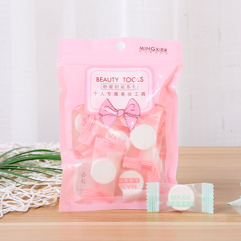 15pcs / bag Candy Compressed mask DIY facial SPA fabric dry beauty mask individual packing skincare tool