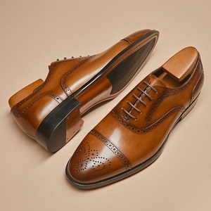 New fashion luxury for spring summer Men Leather <b>Shoes</b> Cross-Border Business dress Oxford <b>Shoes</b> with Rubber Sole Men banquet - Product Image 3