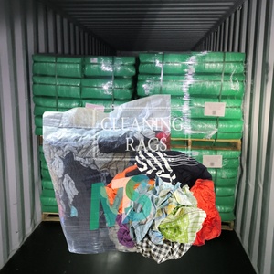 Chiffons en coton colorés personnalisables, paquet de 10 kg, haute absorption d'huile, chiffons de nettoyage industriels pour l'huile. - Product Image 1