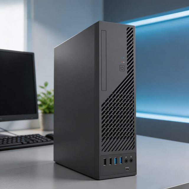 SOHOO-Computer Case 8.3Liter Desktop SFF Slim Business Cabinet Computer Parts PC Chassis