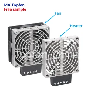 Industrial Cabinet Heater Fan Black Electric Motor Provided Silent Spare Parts Heating Element for Plastic Bag Making Ce Rohs UL