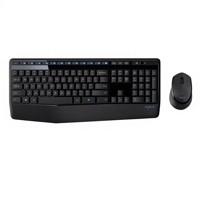 logitech MK345 2.4G Wireless Infrared Keyboard and Mouse Set for Laptop/Desktop Computer Home/Office Use in Stock