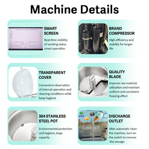 Meilleures ventes de congélateurs à glace italienne commerciaux, machine à gelato pour la vente - Product Image 5