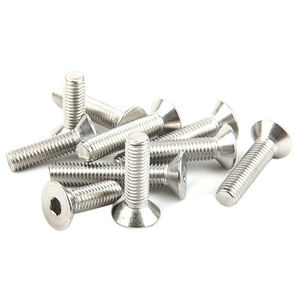 M5 M6 M8 DIN7991 304 Acero inoxidable <span class=keywords><strong>A2</strong></span> CSK Tornillos de llave Allen de cabeza plana Pernos de cabeza avellanada hexagonal - Product Image 2