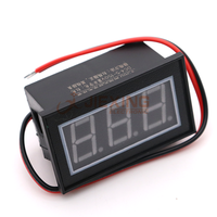 V56D Voltmeter Digital sepeda, pengukur tegangan Digital tahan air DC 4.5-150V 12/24/36/48V Volt 0.56 "LED Panel Meter kecil sepeda motor sepeda merah