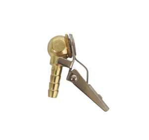 Valve de gonflage en laiton 6mm 8mm avec embout de pompe, embout de gonflage à clipser, manomètre de pression des pneus, embout de gonflage de pneus à clipser - Product Image 1