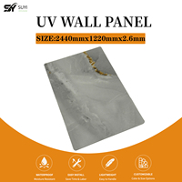Panneau PVC effet marbre UV brillant, imperméable et ignifuge, prix usine, pour revêtement mural décoratif de salle de bain et cuisine