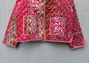 Veste Kantha matelassée en coton 100% indien, faite à la main, personnalisable, imprimé indien, style bohème, pour femme, manteau d'hiver - Product Image 6