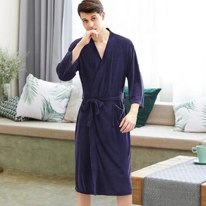 Hot Selling Kimono Terry <strong>Robe</strong> Women/Men <strong>Bath</strong> Shower <strong>Robes</strong> Comfortable <strong>Towel</strong> Fabric Bathrobe - Product Image 3