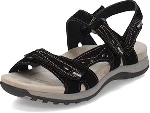 Sandales d'extérieur GON22 pour femmes, à bout carré, en PU, confortables, à bout ouvert, avec boucle, semelle extérieure en caoutchouc, idéales pour l'été et la plage - Product Image 4