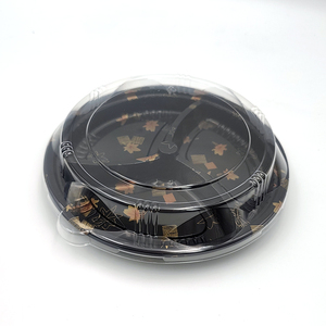 JY-82116 Caja <span class=keywords><strong>de</strong></span> Embalaje Desechable para Sushi al por Mayor, Contenedor <span class=keywords><strong>de</strong></span> Alimentos Negro, Bandeja <span class=keywords><strong>de</strong></span> Plástico para Sushi, Caja para Pastel Mille-feuille - Product Image 1
