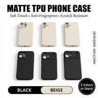 Casing Ponsel Anti-Sidik Jari Matte Soft TPU untuk 17 Pro Max Slim Fit Anti-Selip Penutup Belakang Tahan Guncangan Perlindungan 360