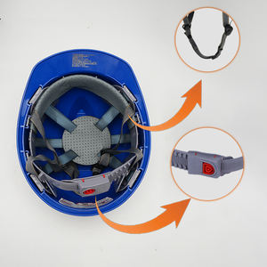 人気商品 OEM カスタム ABS V型 耐衝撃 ハードハット 産業用 建設用 安全ヘルメット 作業現場の労働者向け - Product Image 3