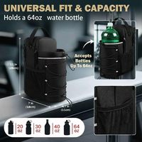 Sac de sport magnétique personnalisé avec logo, porte-bouteille d'eau, pochette bandoulière avec sangle aimantée pour le sport et la remise en forme