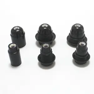 Douille de lampe en bakélite de haute qualité E12 <span class=keywords><strong>E14</strong></span> E26 E27 pour ampoule LED, douille de lampe avec vis - Product Image 1