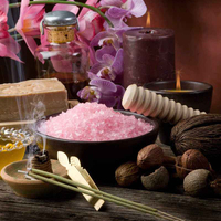 Sel de bain de la mer morte dégraissant écologique Epsm Sel de bain personnalisé en vrac Ziplock Detox Sel de bain nettoyant à énergie florale séchée