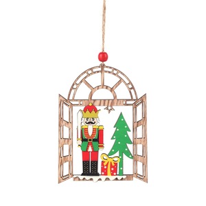 Casse-noix en bois de Noël, petits ornements colorés pour la décoration des vitrines et des arbres des centres commerciaux et des hôtels - Product Image 6