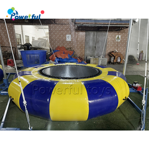 Parc <span class=keywords><strong>de</strong></span> <span class=keywords><strong>trampoline</strong></span> extérieur, jeu pour 2 joueurs, saut à l'élastique, matériaux durables en métal, PVC et acier - Product Image 4